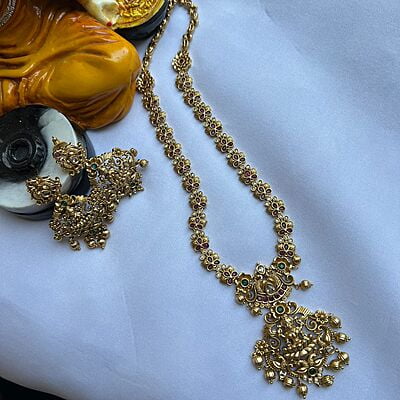 Unique Lakshmi Design Long Haram