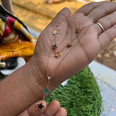 Black Star RoseGold Chain