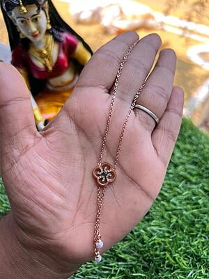 Rangoli Design RoseGold Chain