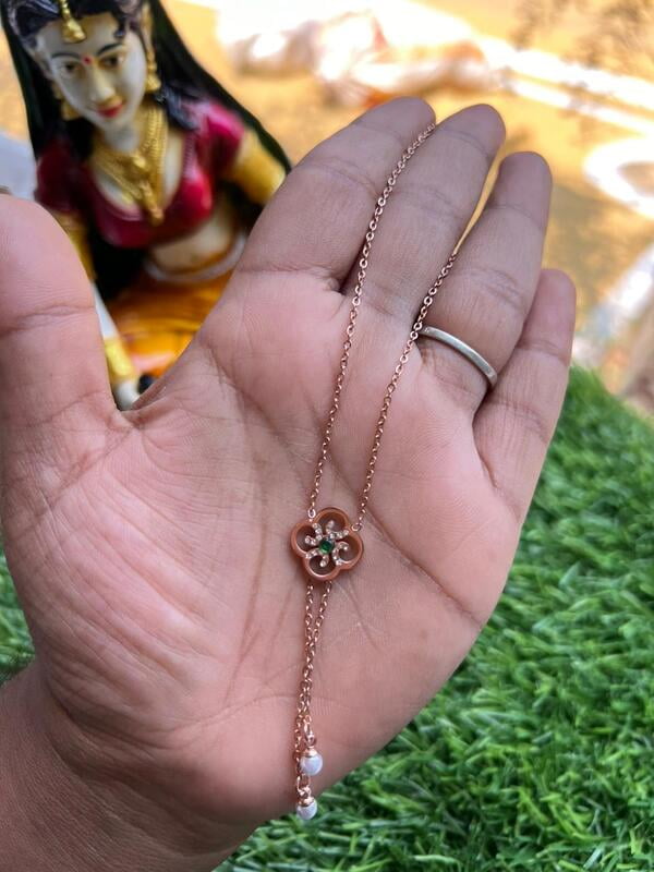 Rangoli Design RoseGold Chain Rangoli Design RoseGold Chain