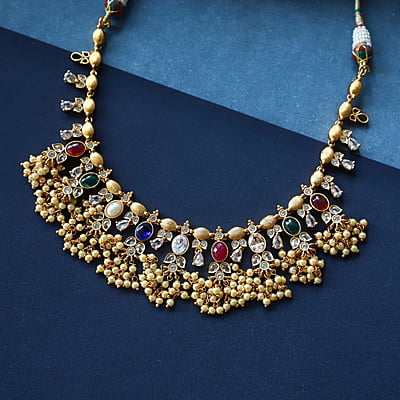 Multistone beads Neckpiece