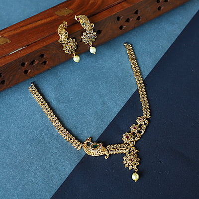 Antique Chocker type Peacock desgin Neckpiece
