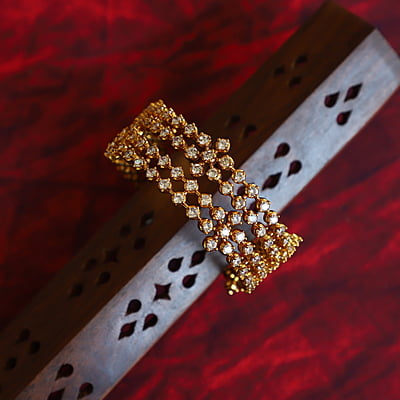 Kundan Stone and Rubi Stone Bangels