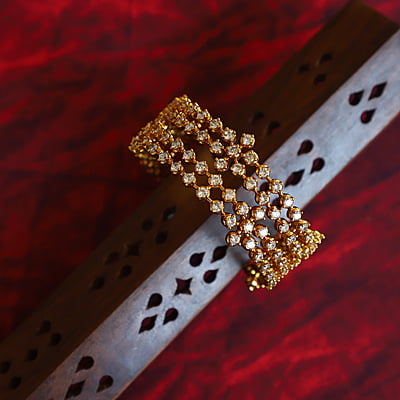 Kundan Stone and Rubi Stone Bangels