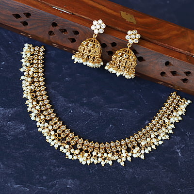 Multicolor Stone mango Neckpiece