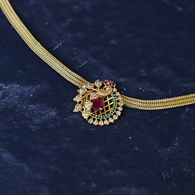 Antique  Floral desgin Neckpiece