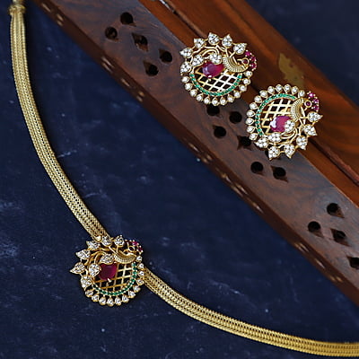 Antique  Floral desgin Neckpiece