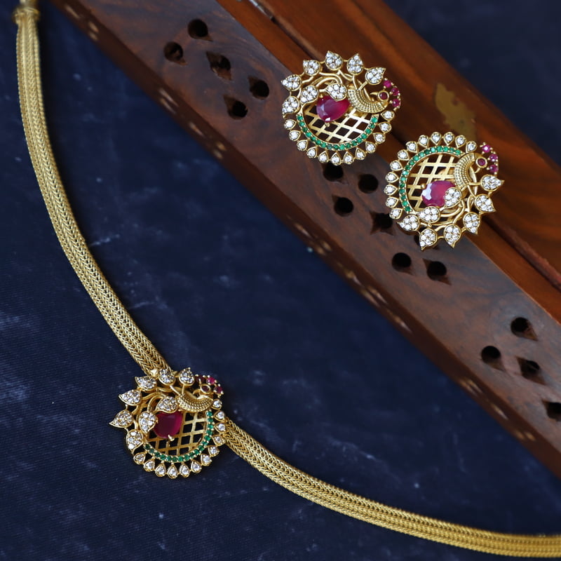Antique  Floral desgin Neckpiece