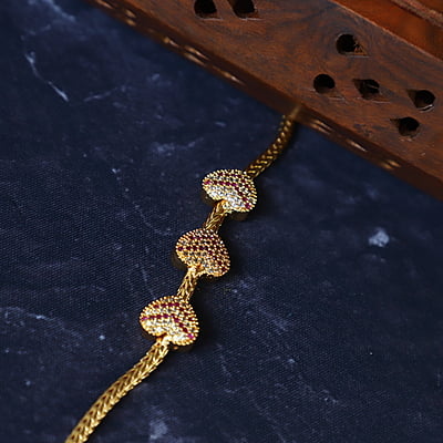Heart desgin Mugappu Chain