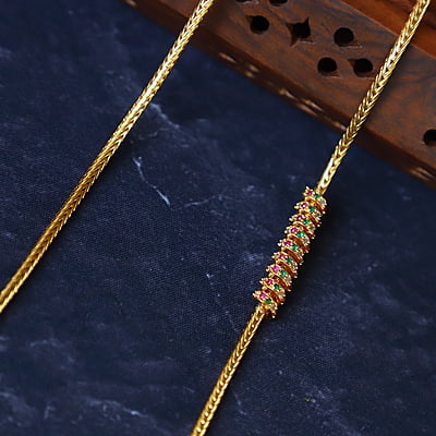 Multistone Spring desgin Mugappu Chain