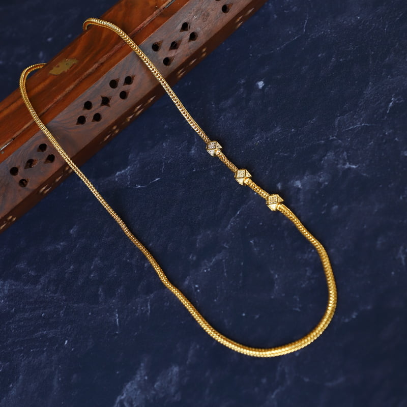 CZ Trendy Mugappu Chain