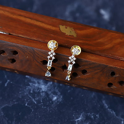 Gold Plated CZ Stone Neckpiece