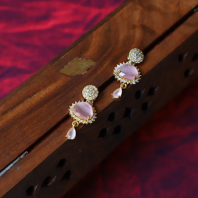 Designer Silver Plated Stud