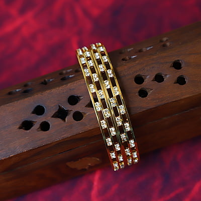 Gold Plated Meenakari Bangels