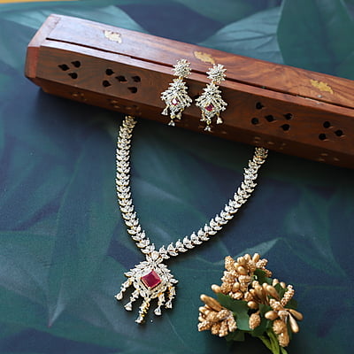 Trendy CZ Stones Neckpiece