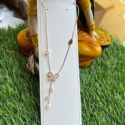 White Pearl Butterfly Chain