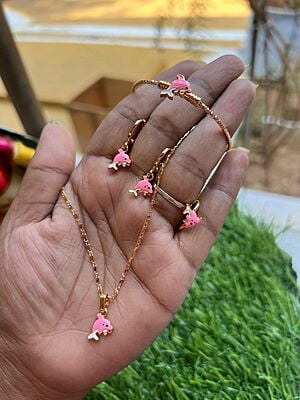 Fish Design Chain with Bangle Kids Set