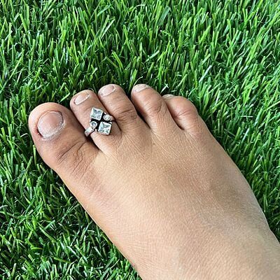 toe rings - Antique Silver toe rings - Antique Silver