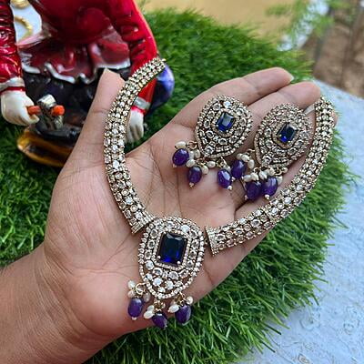 AD stone trending ruby neckpiece AD stone trending ruby neckpiece