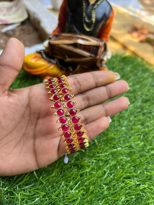 Ruby stone based Regular use Bangle