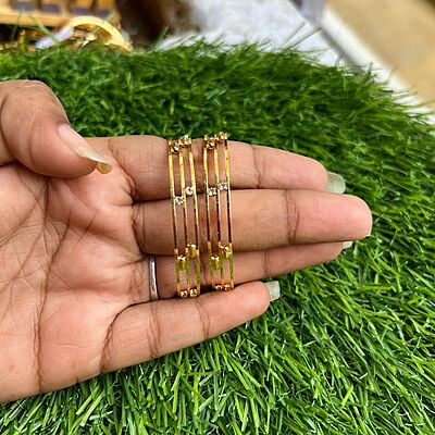 Two Layer gold plated kids bangle