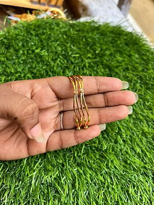 Trendy design gold plated kids bangle