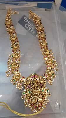 peacock design stone type long haram