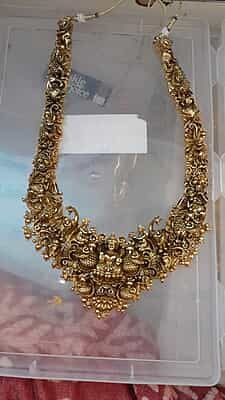 lakshmi  type embossed model long haram