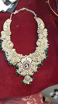 lakshmi with peacock based long haram