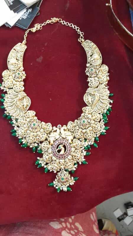 lakshmi with peacock based long haram