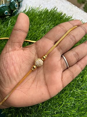 Unique design one gram gold mugappu chain