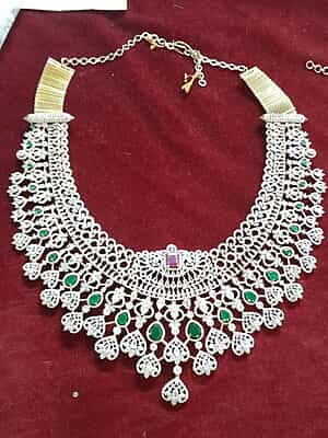 multi stone with white stone haram