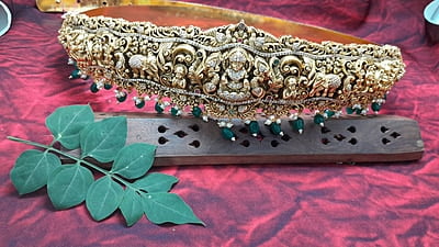 elephant with lakshmi design hipblet