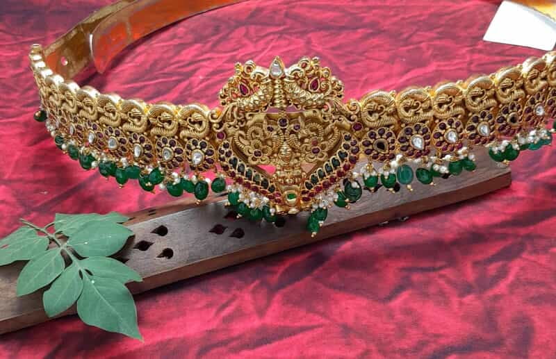 flower with peacock design hipblet