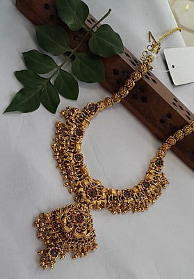 elephant with flower neckpiece