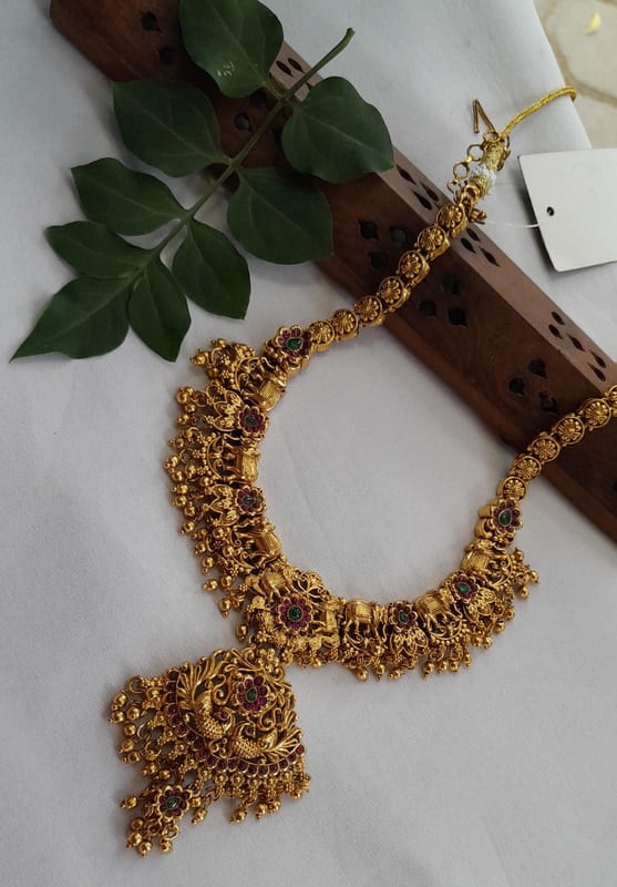 elephant with flower neckpiece