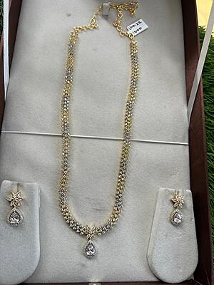 gold with ad stone mixed long harem