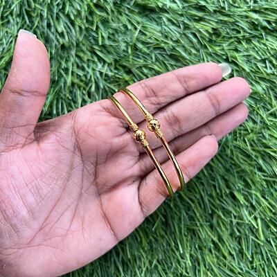 Three Ball Micro plated regular use Bangles