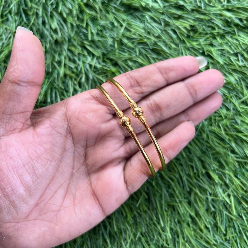 Three Ball Micro plated regular use Bangles Three Ball Micro plated regular use Bangles