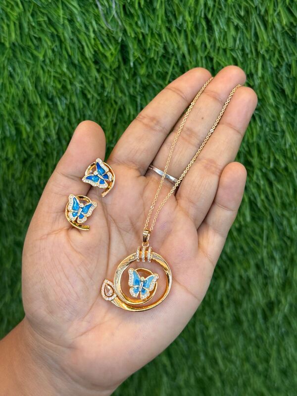 fashion butterfly rose gold chain fashion butterfly rose gold chain