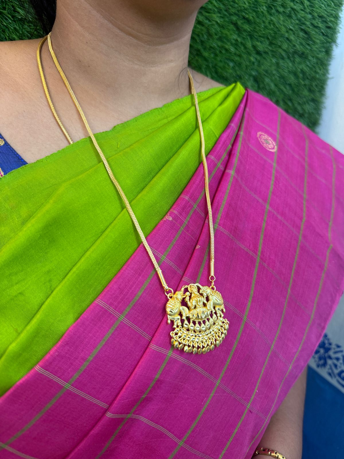 one gram gold finished long chain