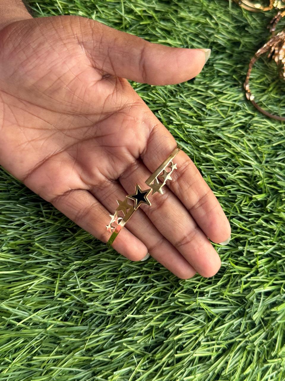 Three Dot Gold Finish Bracelet