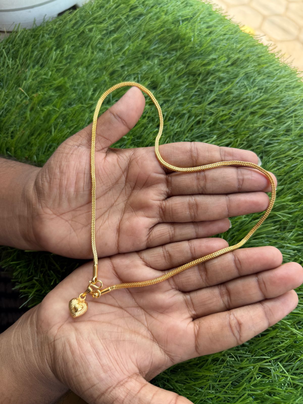One gram chain heart  Pendant