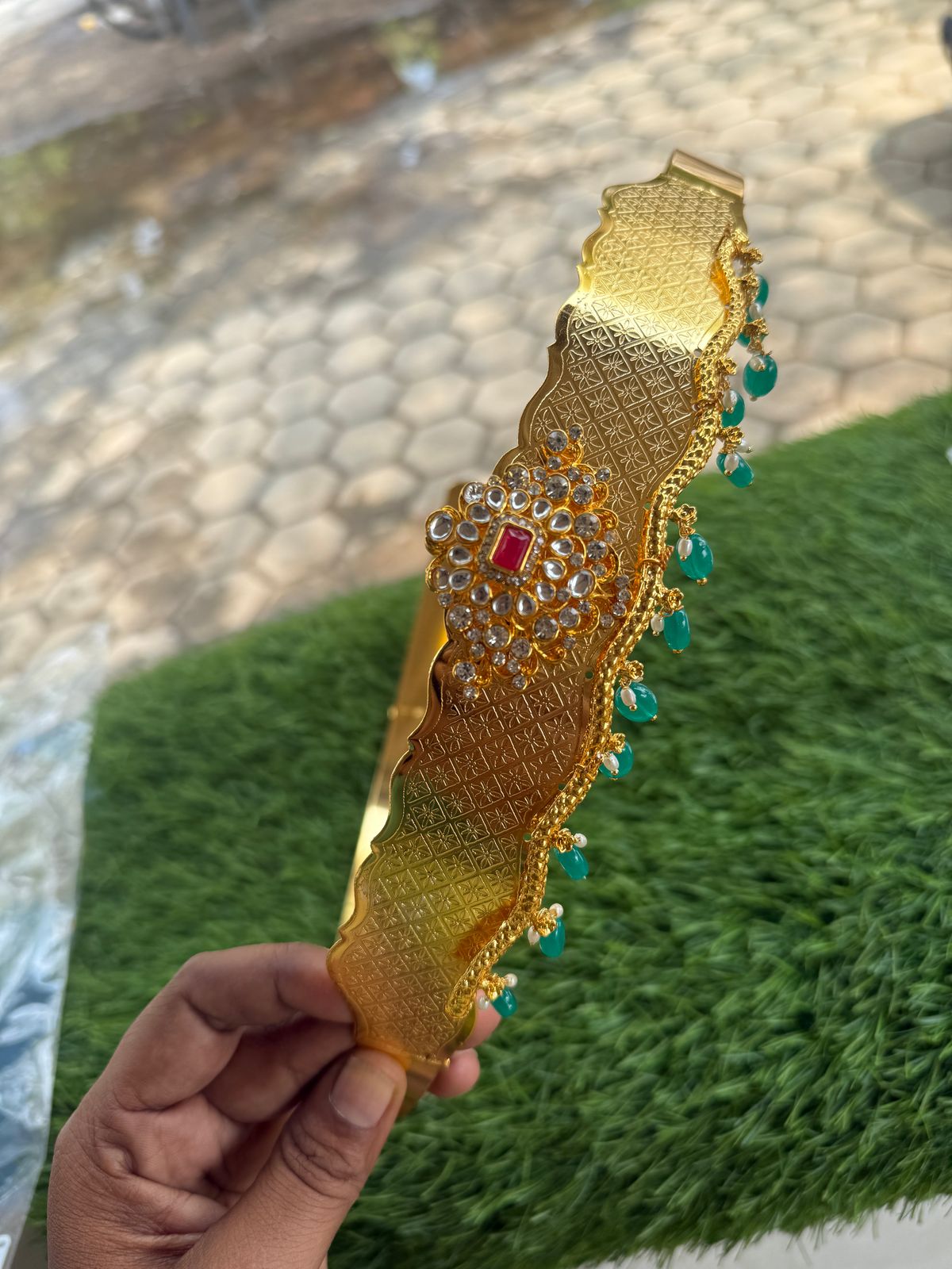 Peacock design with unique leaf design hipbelt