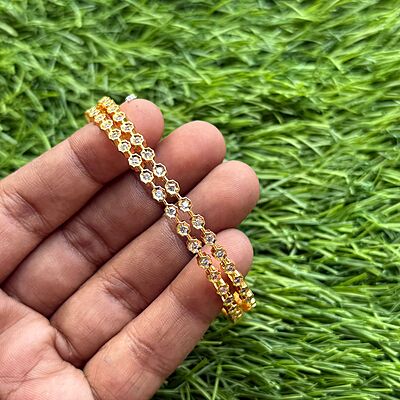 Antic gold finish Temple design Bangle Antic gold finish Temple design Bangle