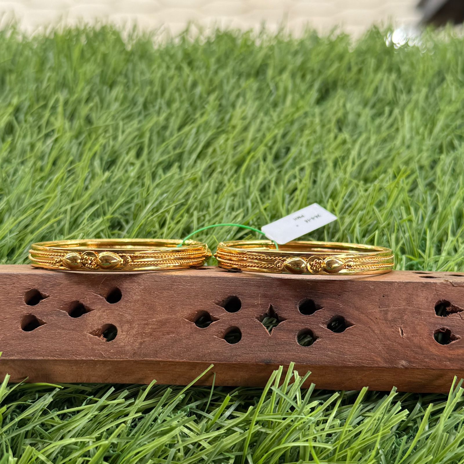 fancy gold design bangles