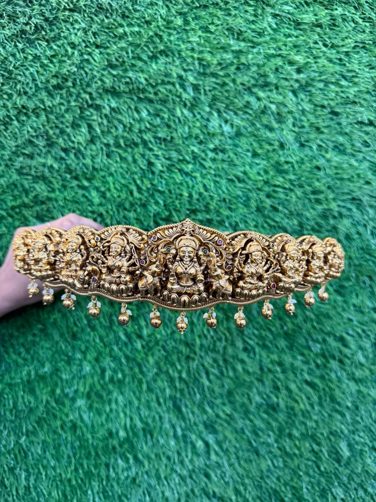 Lakshmi design peacock with stone type hipbelt