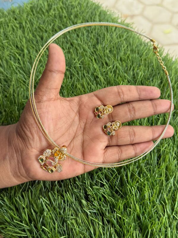 Sharp mullai design neck piece Sharp mullai design neck piece