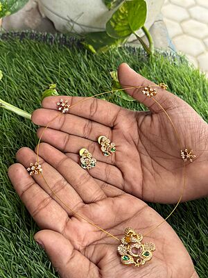 Sharp mullai design neck piece Sharp mullai design neck piece