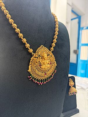 Peacock design gold finish necklace Peacock design gold finish necklace